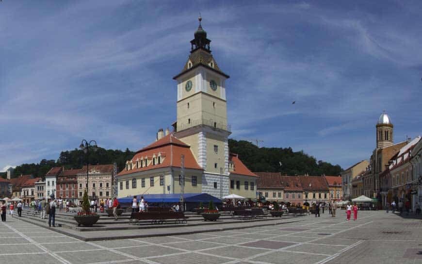 city central square in Brasov